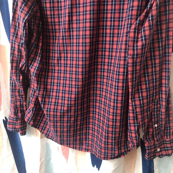 J. Crew Men’s Classic Fit Flex Washed Plaid Long Sleeve Button Down Shirt Large - Picture 7 of 11